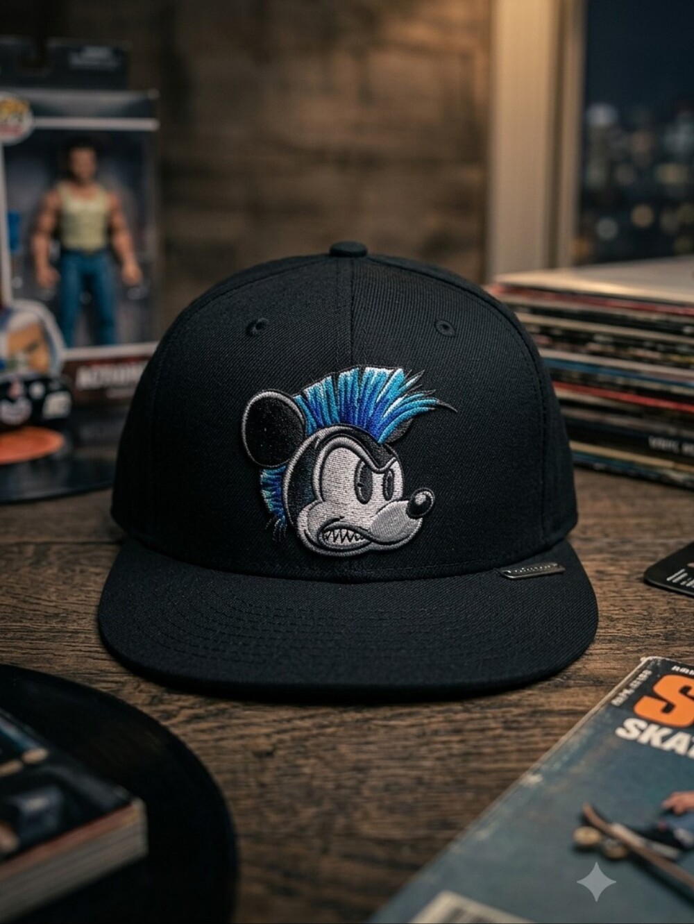 Disney Parks Mickey Mouse Punk Mohawk Boys Hat Cap